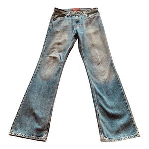 Arizona Jean Co Men’s Original Bootcut Jeans 32x34 Blue Med Wash